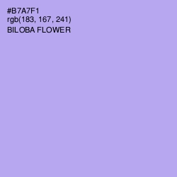 #B7A7F1 - Biloba Flower Color Image